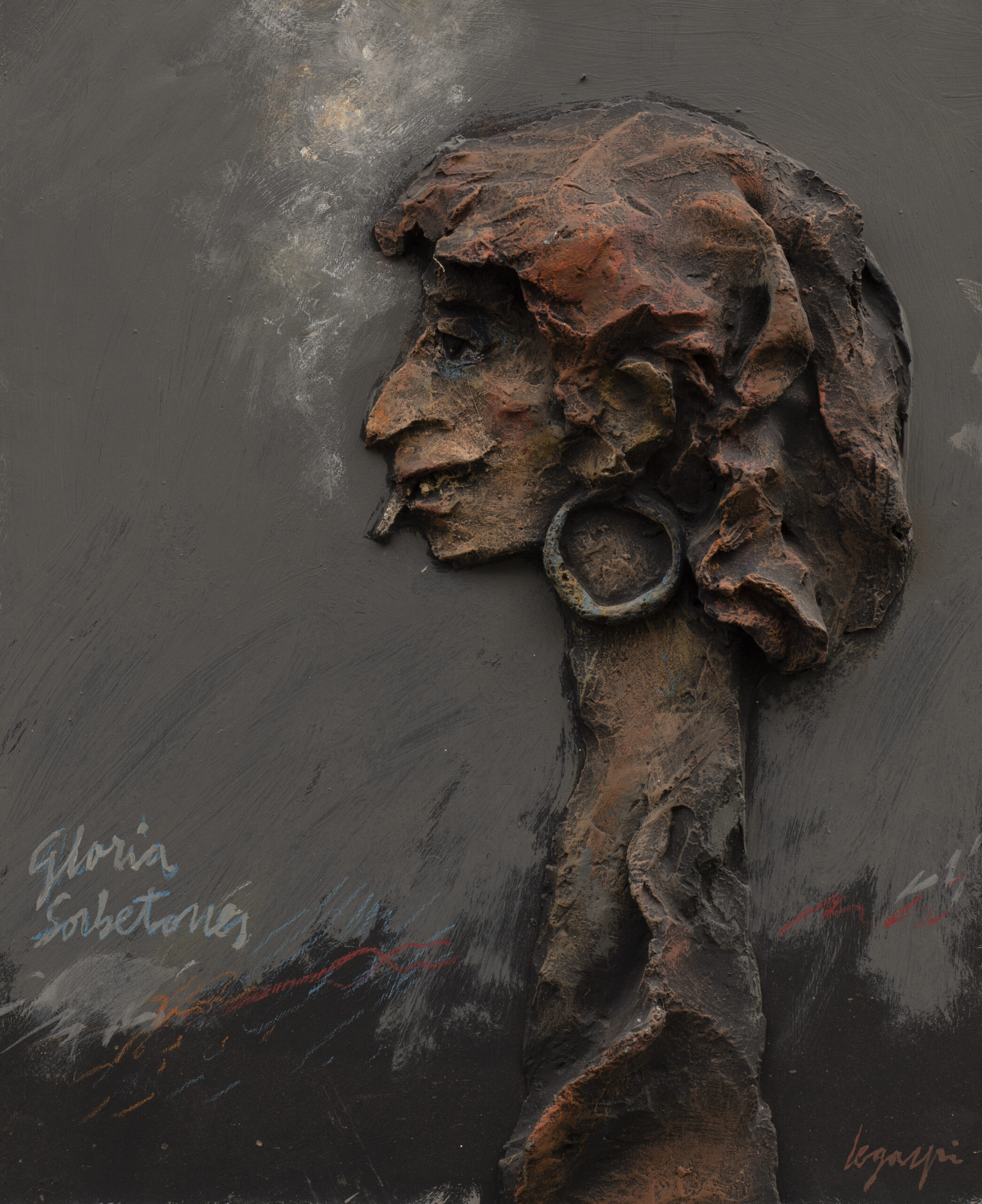 Serie inédita, resina y pigmentos pequeño formato, 2015