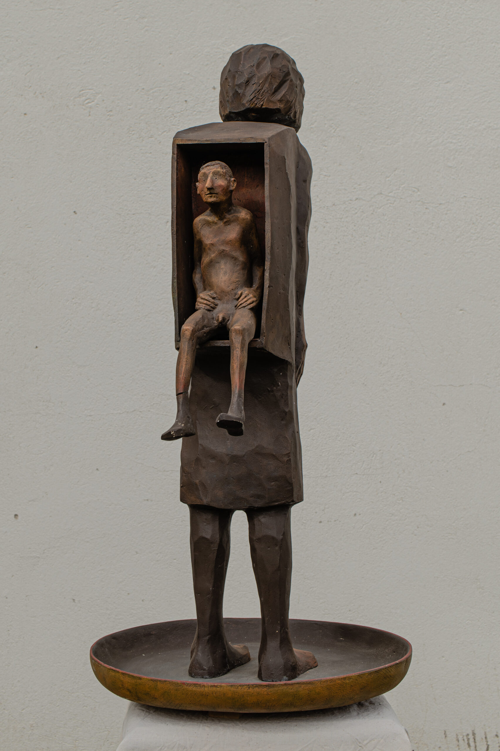 Serie iconogramas, madera policromada pequeño formato, 2013