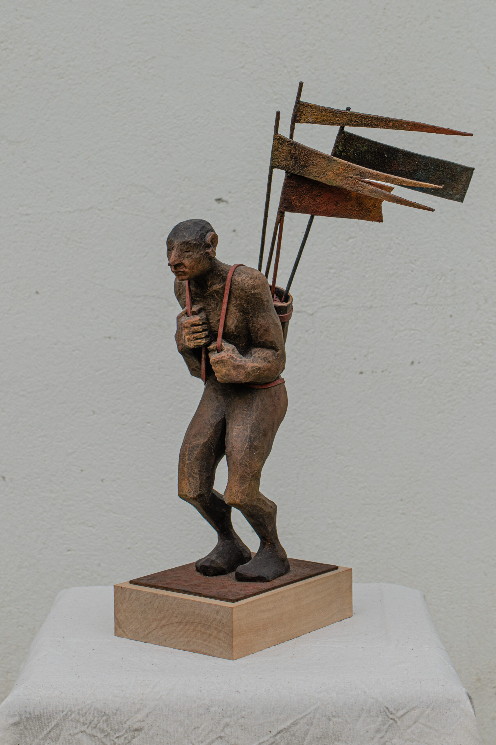 Serie iconogramas, madera policromada pequeño formato, 2013